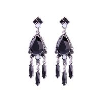 Alloy Fashion Geometric Earring  (black-1) Nhqd5082-black-1 main image 1