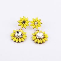 Alloy Fashion Flowers Earring  (red) Nhqd4936-red main image 3