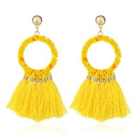 Alloy Fashion Geometric Earring  (yellow) Nhva4867-yellow main image 2