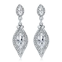 Mode Ohrringe Großhandel All-match-legierung Diamant Diamant Ohrringe Europäische Und Amerikanische Kristall Ohrringe Fabrik Direkt Vertrieb main image 1