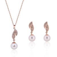 Alloy Fashion  Necklace  (rose Alloy) Nhxs1525-rose Alloy main image 2