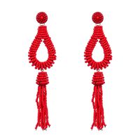 Alloy Fashion Geometric Earring  (red) Nhjj4705-red main image 1