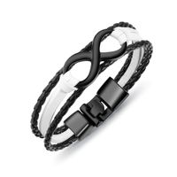 Alloy Fashion Geometric Bracelet  (black White) Nhop2620-black White main image 1