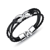 Alloy Fashion Geometric Bracelet  (black White) Nhop2620-black White main image 3