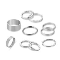 Alloy Fashion Geometric Ring  (61178065 Alloy) Nhlp1056-61178065-alloy main image 2