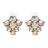 Imitated Crystal&cz Fashion Geometric Earring  (creamy-white) Nhjj4861-creamy-white main image 3