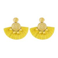 Alloy Fashion Geometric Earring  (yellow) Nhjq10346-yellow main image 2