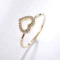Neuer Diamant Hohler Liebes Ring Weiblicher Kreativer Herzförmiger Paar Ring Roter Apfels Chmuck Großhandel 810226 main image 1