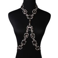 Occident Alloy Geometric Necklace ( Gray ) Nhjq3670 main image 2