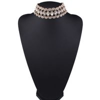 Occident And The United States Alloy Rhinestone Necklace (alloy Bai) Nhjq7140 main image 3