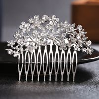 Neue Europäische Und Amerikanische Braut Haarschmuck Haarkamm Mode Exquisite Kopfschmuck Strass Kamm Hochzeits Schmuck Großhandel main image 1