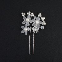 Alloy Fashion Flowers Hair Accessories  (white) Nhhs0228-white main image 1
