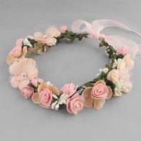Cloth Simple Flowers Hair Accessories  (white) Nhhs0315-white main image 3