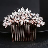 Alloy Korea Flowers Hair Accessories  (rose Alloy) Nhhs0342-rose Alloy main image 2