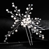 Beads Fashion Geometric Hair Accessories  (white) Nhhs0368-white main image 1