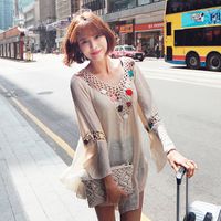 Women's Sweet Korean Style Solid Color Patchwork main image 4
