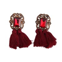 Occident Alloy Geometric Earring ( Red Wine ) Nhjq5277 main image 1