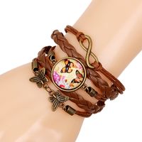 Heißer Verkauf In Europa Und Amerika Außenhandel Mehr Schicht Iges Armband Großhandel Retro Armband Zeit Edelstein Pu Armband Gewebtes Armband main image 7