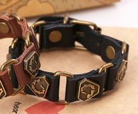 Leather Korea Geometric Bracelet  (black) Nhpk1699-black main image 1