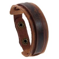 Européen Et Américain Rétro Commerce Extérieur En Cuir Punk Bijoux Punk Ventes Directes D'usine Tissé Hommes De Bovins En Cuir Bracelet Croix-la Fourniture Transfrontière main image 1