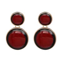 Plastic Fashion Geometric Earring  (red) Nhjj4888-red main image 6