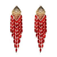Plastic Fashion Tassel Earring  (red) Nhjj4892-red main image 2