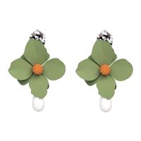 Alloy Fashion Flowers Earring  (red) Nhjj4895-red main image 4