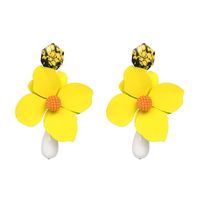 Alloy Fashion Flowers Earring  (red) Nhjj4895-red main image 3