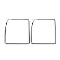 Alloy Simple Geometric Earring  (alloy) Nhbq1351-alloy main image 3