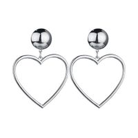 Alloy Simple Sweetheart Earring  (alloy) Nhbq1360-alloy main image 3