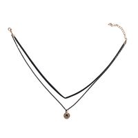 Leather Korea Geometric Necklace  (a Section) Nhjq10383-a-section main image 2