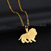 Titanium&stainless Steel Simple Animal Necklace  (butterfly - Alloy) Nhhf0064-butterfly-alloy main image 8