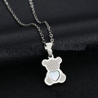 Titanium&stainless Steel Simple Animal Necklace  (butterfly - Alloy) Nhhf0064-butterfly-alloy main image 11