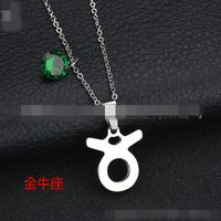 Titanium&stainless Steel Korea Geometric Necklace  (aries) Nhhf0073-aries main image 3