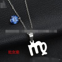 Titanium&stainless Steel Korea Geometric Necklace  (aries) Nhhf0073-aries main image 7
