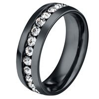 Titanium&stainless Steel Fashion Geometric Ring  (black-5) Nhhf0119-black-5 main image 1