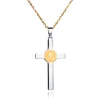 Titanium&stainless Steel Punk Cross Necklace  (alloy And Alloy) Nhhf0307-alloy-and-alloy main image 2