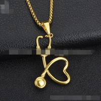 Titanium&stainless Steel Korea Geometric Necklace  (alloy) Nhhf0399-alloy main image 1