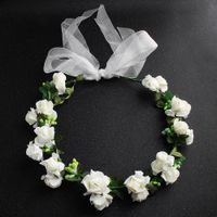 Cloth Fashion Flowers Hair Accessories  (white) Nhhs0378-white main image 1