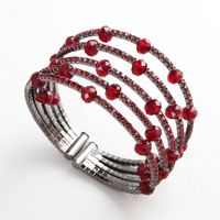 Alloy Fashion Geometric Bracelet  (red) Nhhs0391-red main image 1