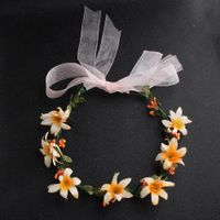 Cloth Fashion Flowers Hair Accessories  (yellow) Nhhs0415-yellow main image 2