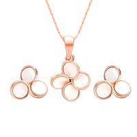 Alloy Korea Flowers The Necklace  (61172438 Rose Alloy) Nhxs1575-61172438-rose-alloy main image 1