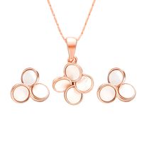 Alloy Korea Flowers The Necklace  (61172438 Rose Alloy) Nhxs1575-61172438-rose-alloy main image 2