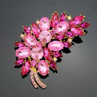 Neue Mehrfarbige Feder Brosche Mode Rosa Corsa Gen Kragen Accessoires Blumenstrauß Accessoires main image 6
