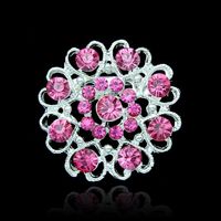 Alloy Fashion Flowers A Brooch  (bright Red Ab002 - B) Nhdr2683-bright-red-ab002-b main image 4