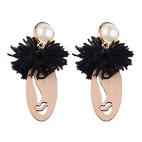 Alloy Fashion Geometric Earring  (black) Nhjq10269-black main image 1