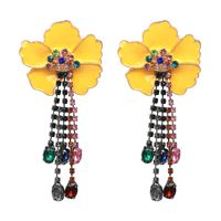 Alloy Fashion Flowers Earring  (red) Nhjj4826-red main image 3