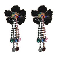 Alloy Fashion Flowers Earring  (red) Nhjj4826-red main image 4
