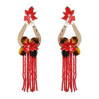 Alloy Fashion Flowers Earring  (red) Nhjj4833-red main image 1