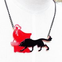 Collier Offre Spéciale En Gros Européen Et Américain Populaire Bull Rupture Rouge Tissu Hip Hop Accessoires Commerce Extérieur Collier Ventes Directes main image 1